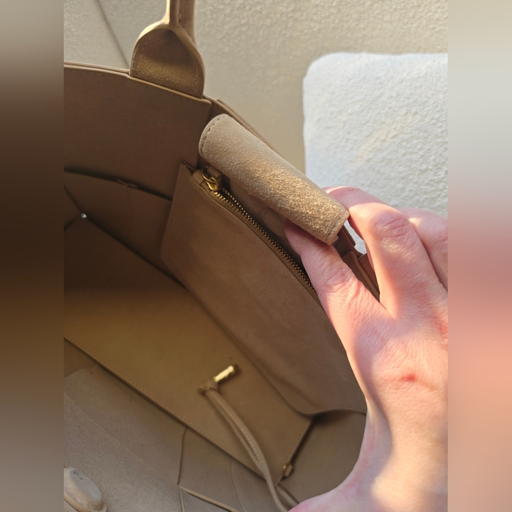 McLaughlin, Tessare Suede Handbag, Sand - Picture 15 of 16